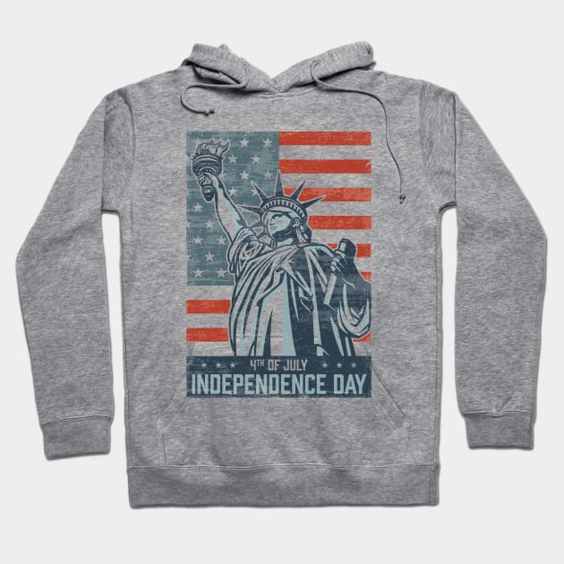 4th July - US Independence Hoodie by kani